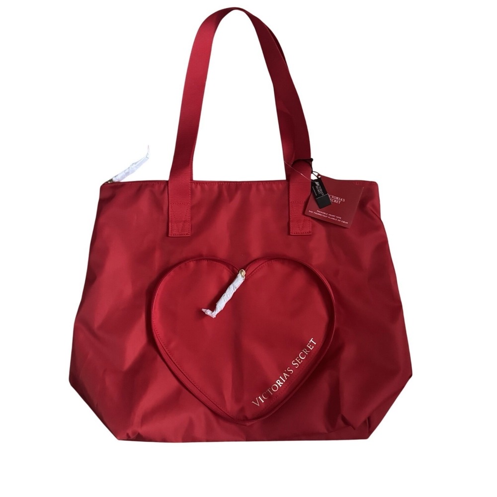 VICTORIA'S SECRET Packable Heart Tote BAG 2024 Limited Edition Valentine's Day
